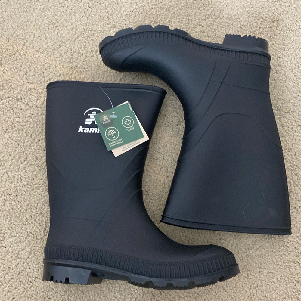 Black Kamik Rainboots